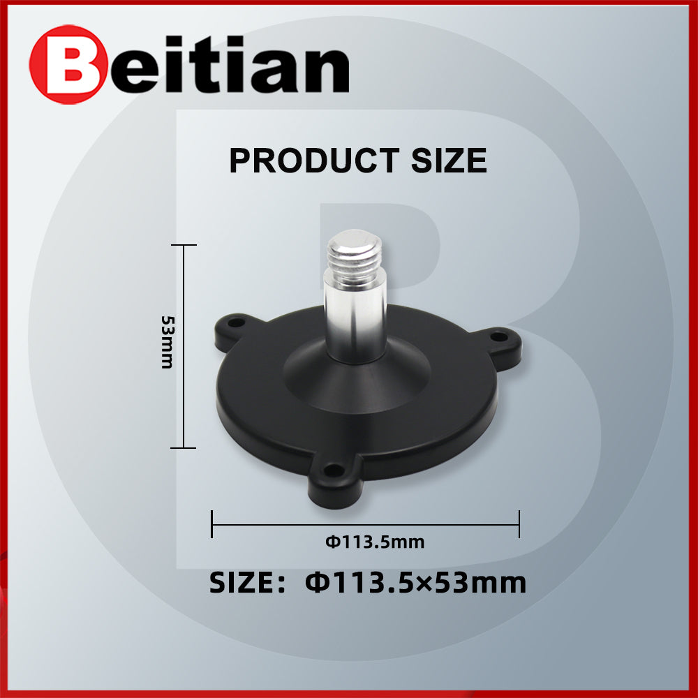 Beitian 3M tape + flange fixation GPS GNSS Aluminium alloy with fixed hole base BT-B150 Beitian 3M tape + flange fixation GPS GNSS Aluminium alloy with fixed hole base BT-B150
